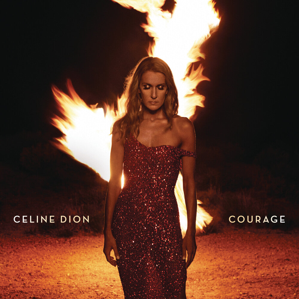 the album cover for Celine Dion - Courage [Clear Vinyl] (Gate) (Ofgv) (Red)