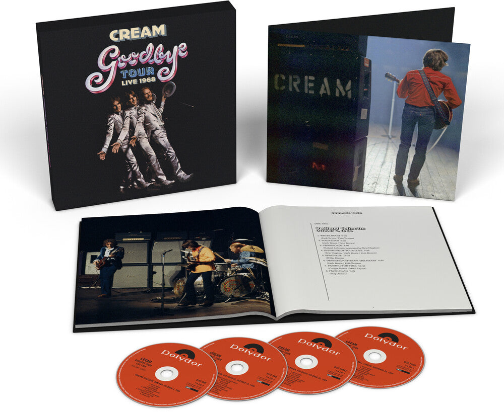 the album cover for Cream - Goodbye Tour - Live 1968 [4CD Box Set]