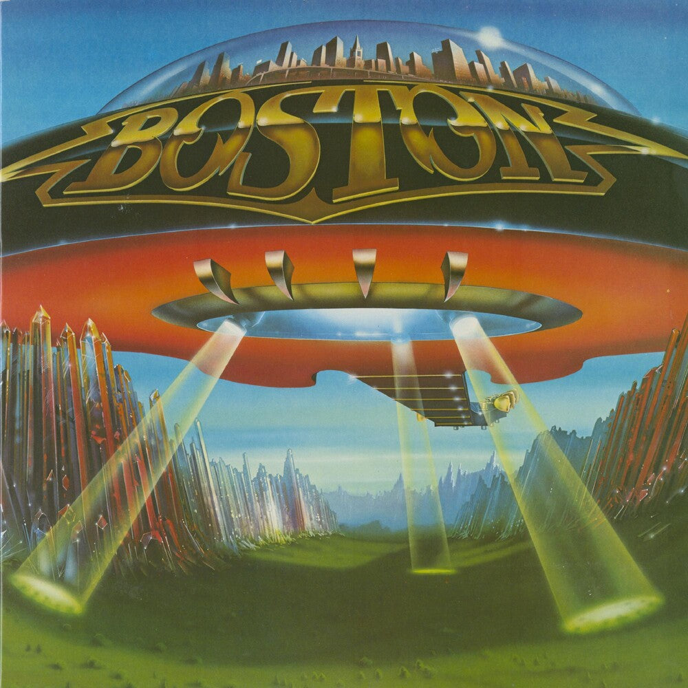 the album cover for Boston - Don't Look Back (Audp) (Blk) (Blue) [Colored Vinyl] (Gate)