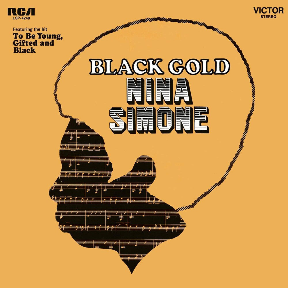 the album cover for Nina Simone - Black Gold [Black & Gold Marble Colored Vinyl]