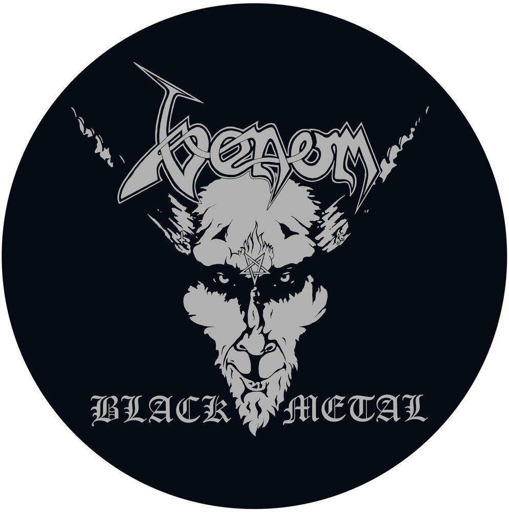 the album cover for Venom - Black Metal [Deluxe Picture Disc LP]