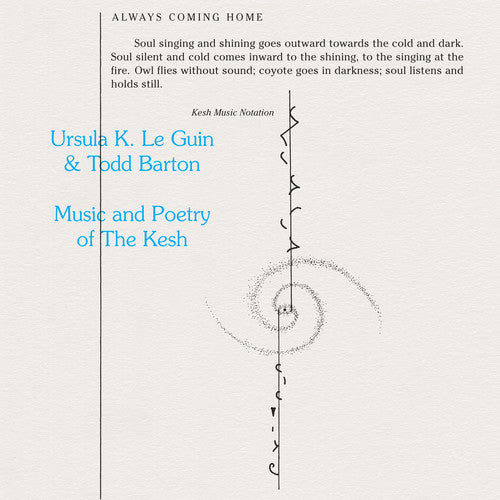 the album cover for Ursula Guin / Barton,Todd - Music & Poetry Of The Kesh