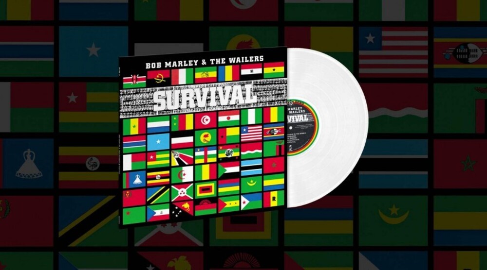 the album cover for Bob Marley & The Wailers - Survival [Clear Vinyl] [Limited Edition] [180 Gram]