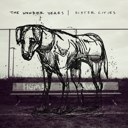the album cover for The Wonder Years - Sister Cities [Indie Exclusive Limited Edition Maroon LP]