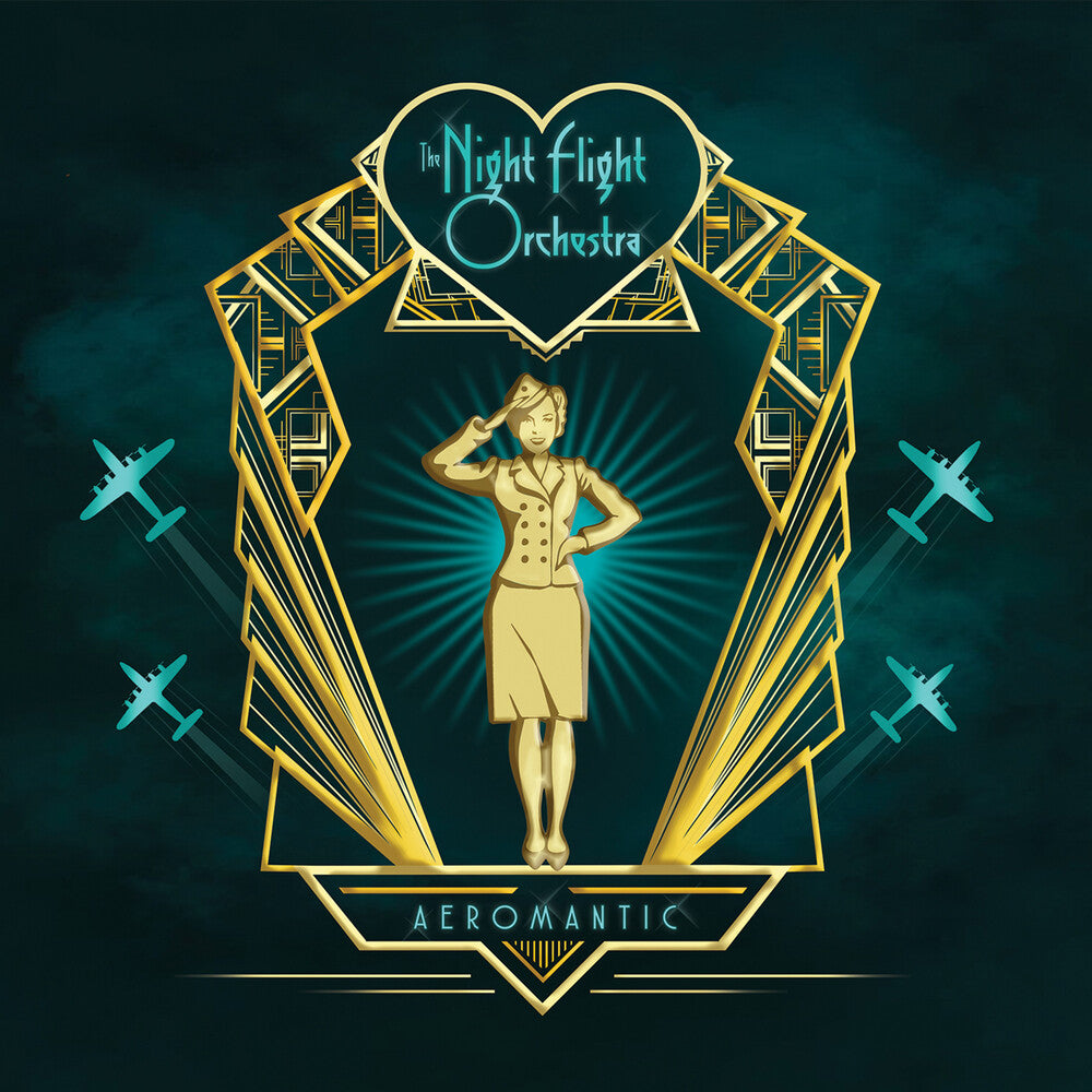 the album cover for The Night Flight Orchestra - Aeromantic