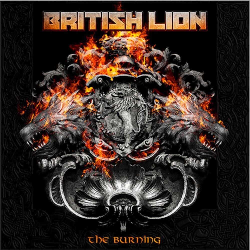 the album cover for British Lion - The Burning