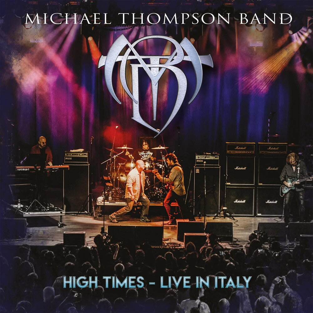 the album cover for Michael Thompson - High Times - Live In Italy