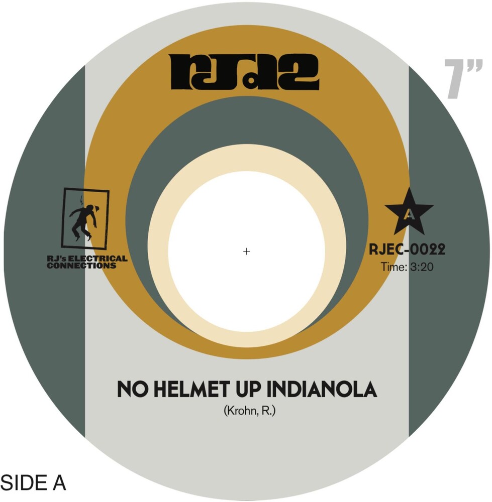 the album cover for RJD2 - No Helmet Up Indianola [Vinyl Single]