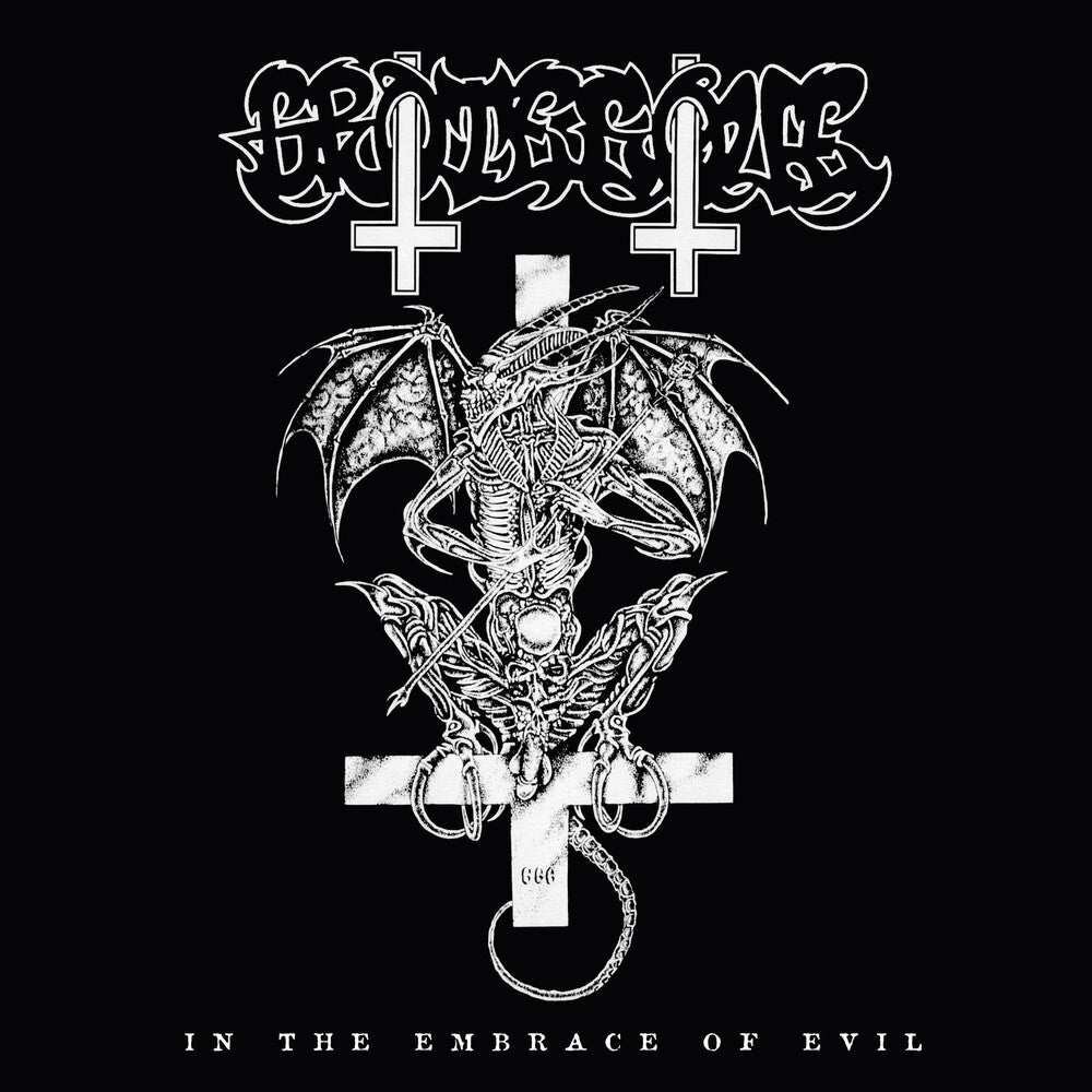the album cover for Grotesque - In The Embrace Of Evil