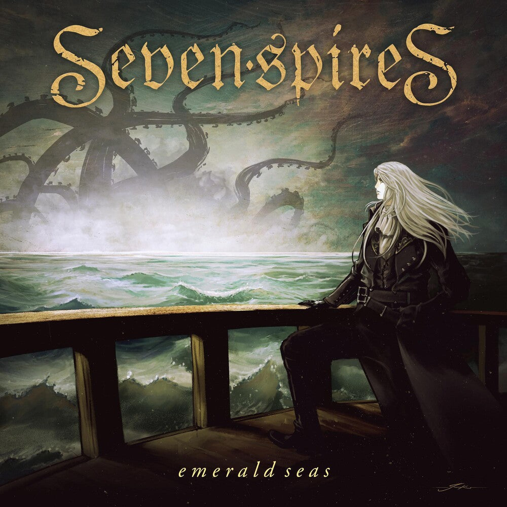 the album cover for Seven Spires - Emerald Seas