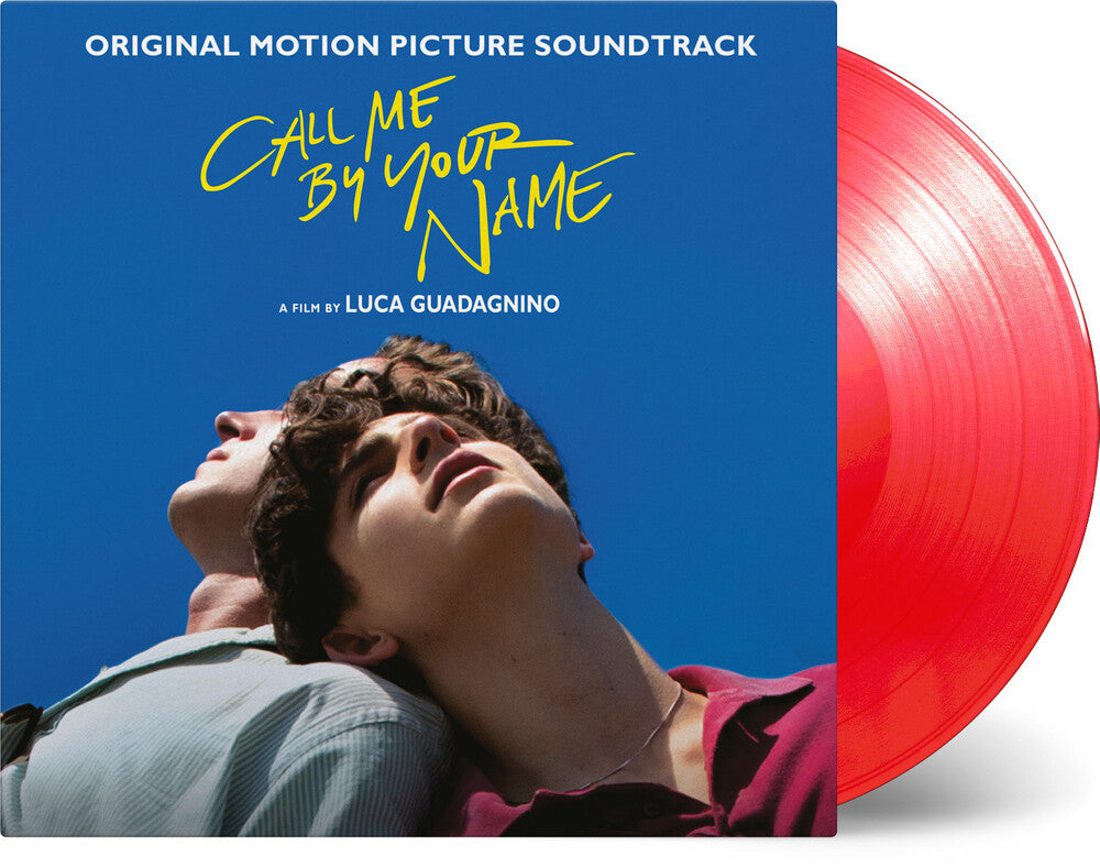 the album cover for Call Me By Your Name / OST Gate Ltd Ogv - Call Me By Your Name (Red Vinyl) / O.S.T. (Gate)