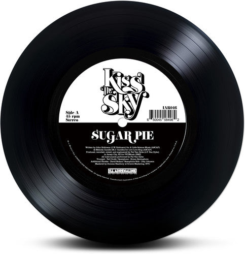 the album cover for Kiss The Sky - Sugar Pie / Glory