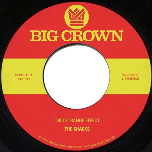 the album cover for Shacks - This Strange Effect / Hands In Your Pocket