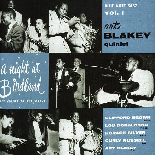the album cover for Art Blakey - Night at Birdland 1