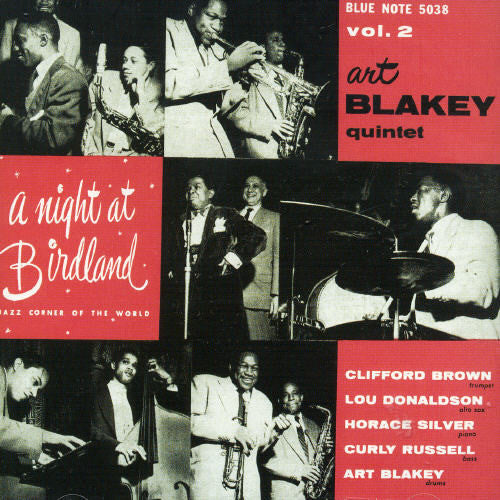 the album cover for Art Blakey Quintet - Night at Birdland 2