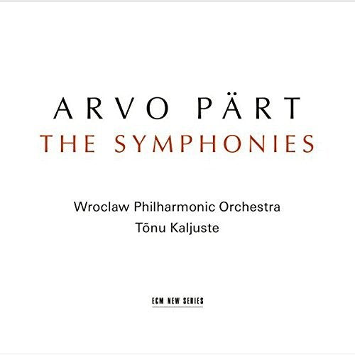 the album cover for Arvo Part - Part: Symphonies