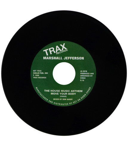 the album cover for Marshall Jefferson - The House Music Anthem