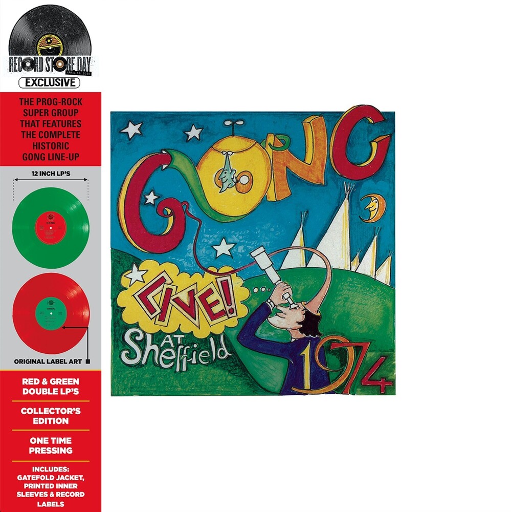 the album cover for Gong - Live! At Sheffield 1974 [RSD Drops Aug 2020]