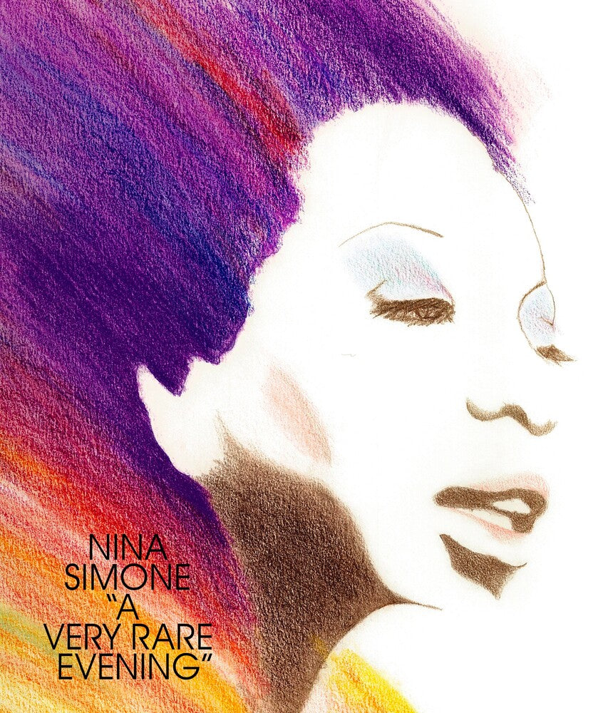 the album cover for Nina Simone - A Very Rare Evening