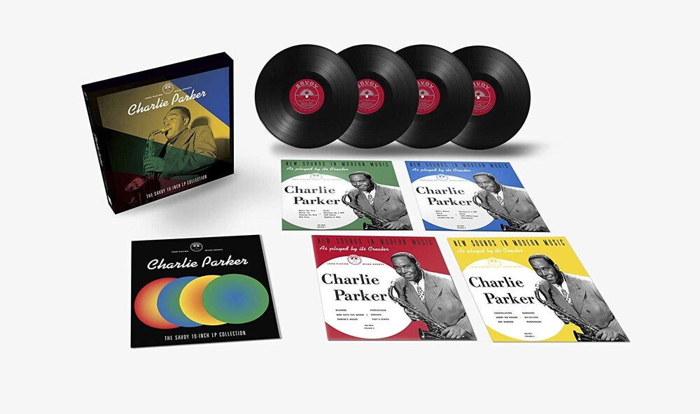 the album cover for Charlie Parker - The Savoy 10-inch LP Collection [4 Disc Deluxe Box Set]