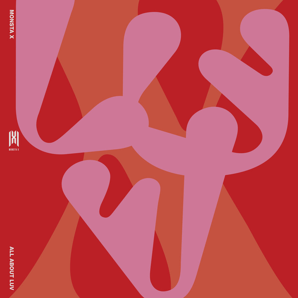 the album cover for Monsta X - ALL ABOUT LUV [Opaque Magenta LP]