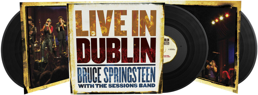 the album cover for Bruce Springsteen - Live In Dublin [LP]