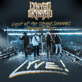 the album cover for Lynyrd Skynyrd - Last Of The Street Survivors Farewell Tour Lyve! [CD/DVD]