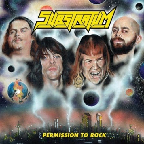 the album cover for Substratum - Permission To Rock