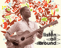 the album cover for Hugh Tracey - Listen All Around