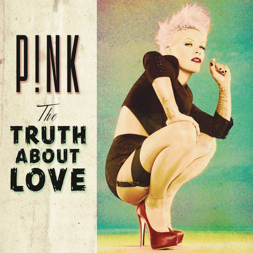 the album cover for P!NK - The Truth About Love [Limited Edition Mint Green 2LP]