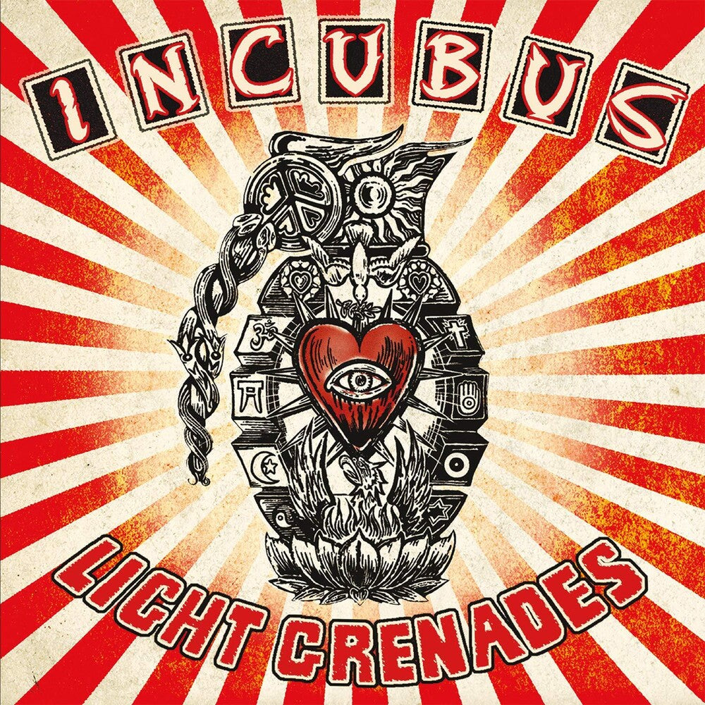 the album cover for Incubus - Light Grenades [Limited Transparent Red Colored Vinyl]