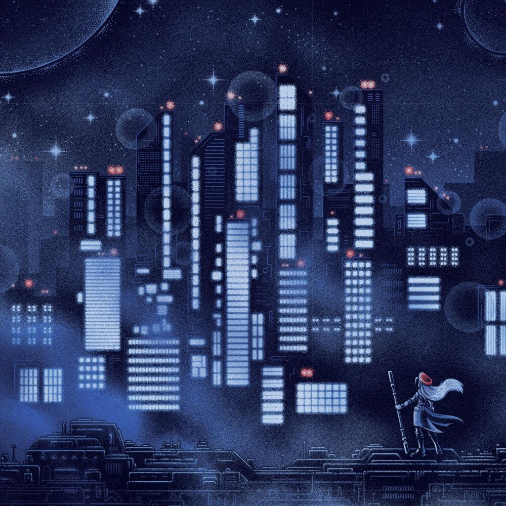 the album cover for HyperDuck SoundWorks - Cosmic Star Heroine (Original Soundtrack)