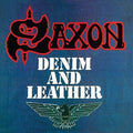 the album cover for Saxon - Denim & Leather