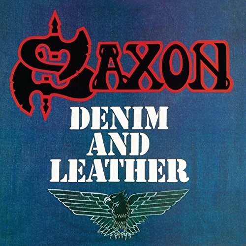 the album cover for Saxon - Denim & Leather