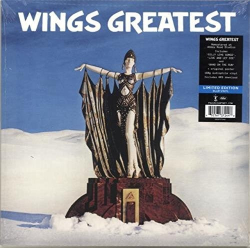 the album cover for Wings - Greatest [Indie Exclusive Limited Edition Blue LP]