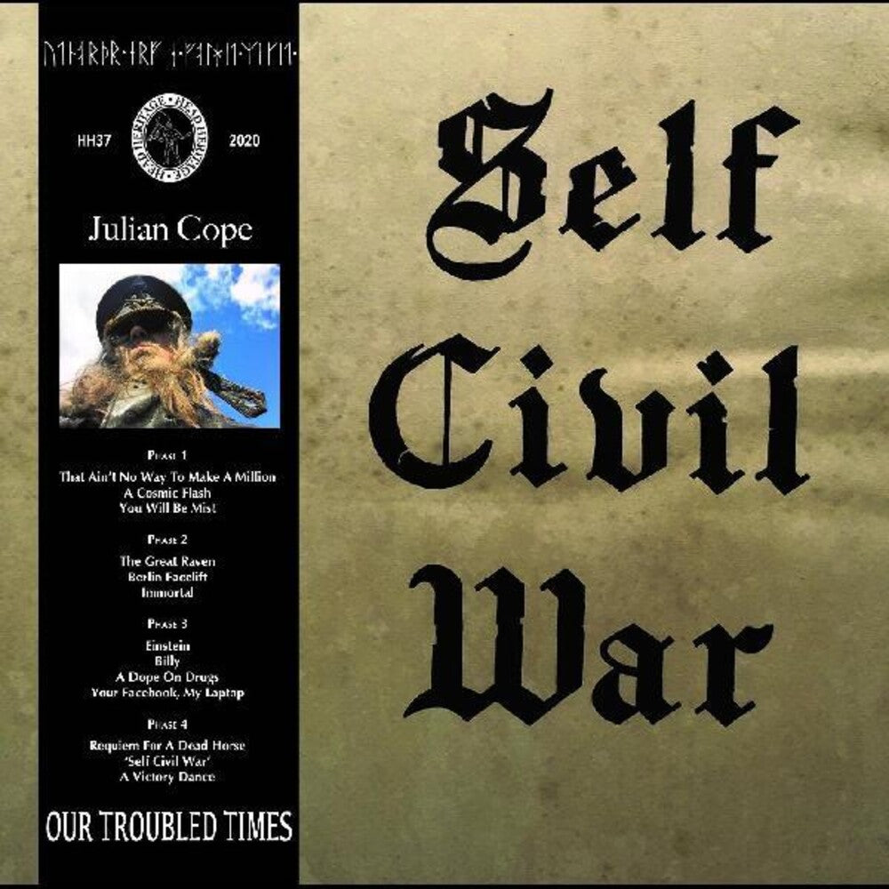 the album cover for Julian Cope - Self Civil War