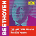 the album cover for Beethoven / Pollini - Last Three Sonatas Opp 109-111