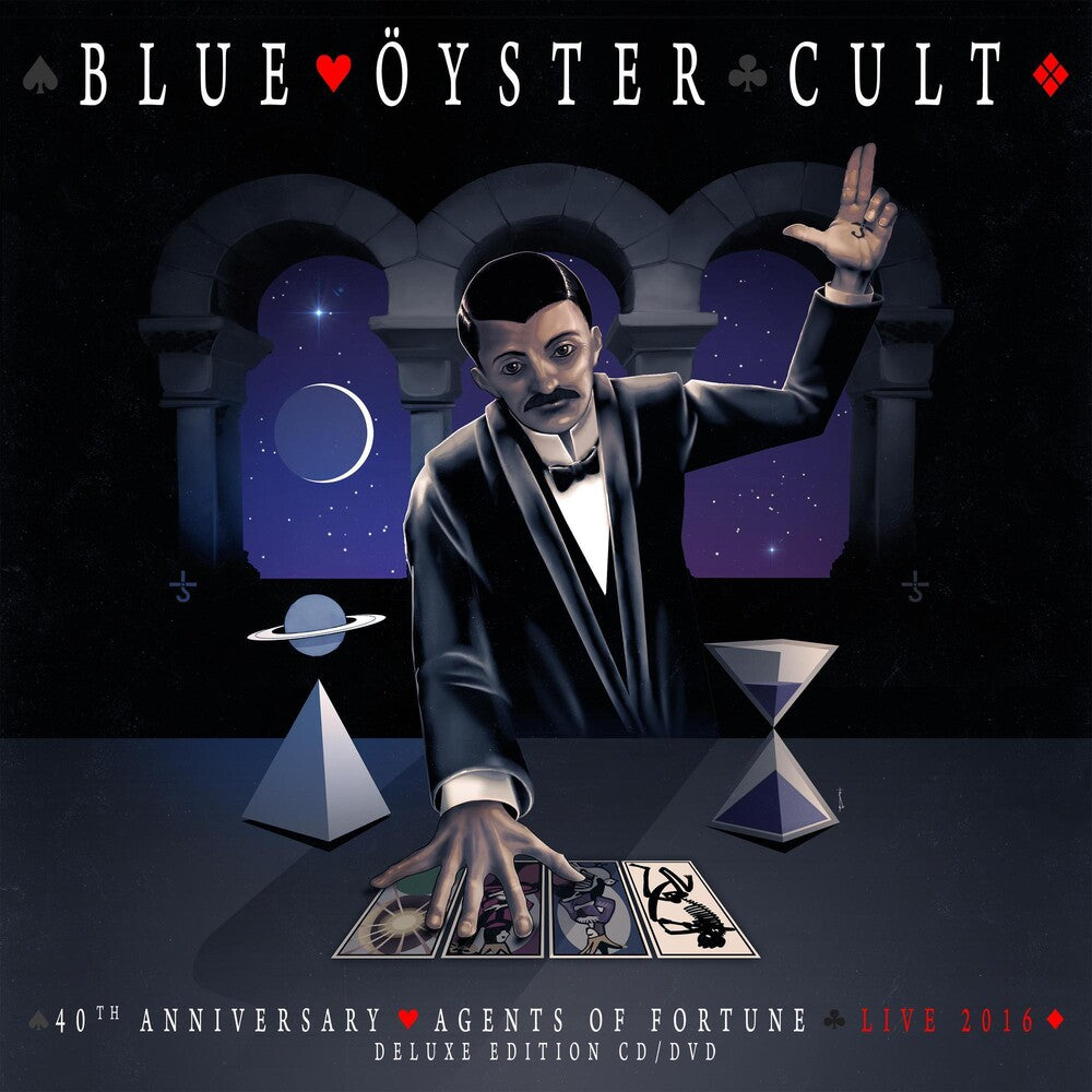 the album cover for Blue Oyster Cult - 40th Anniversary - Agents Of Fortune - Live 2016 [CD/DVD]