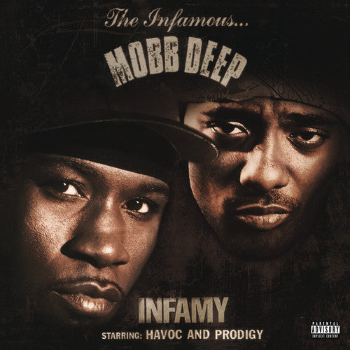 the album cover for Mobb Deep - Infamy