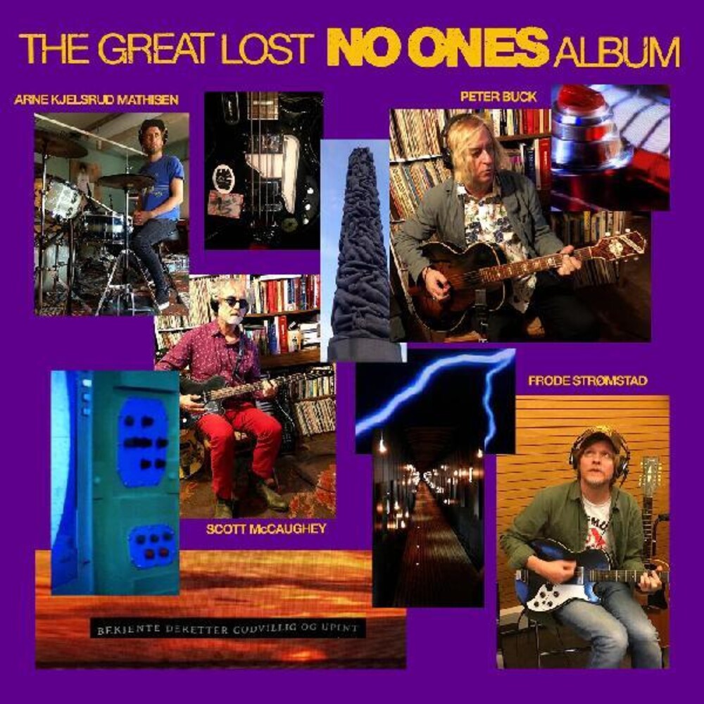 the album cover for The No Ones - The Great Lost No Ones Album [Yellow with Purple Splatter LP]