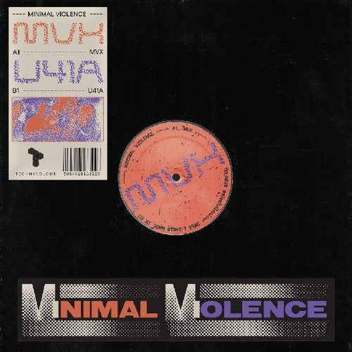 the album cover for minimal violence - Mvx / U41a