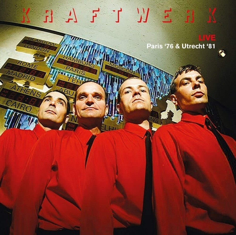 the album cover for Kraftwerk - Live Paris 76 & Utrecht 81 [LP]