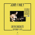 the album cover for John Fahey - Live In Sausalito September 9 1973