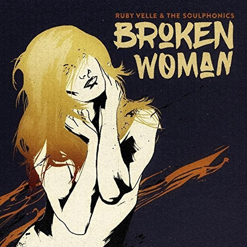 the album cover for Ruby Velle & The Soulphonics - Broken Woman / Forgive Live Repeat [Colored Vinyl Single]