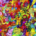 the album cover for Lightning Bolt - Hypermagic Mountain [Colored Vinyl] [Limited Edition] (Red) [With Booklet] [Indie Exclusive]