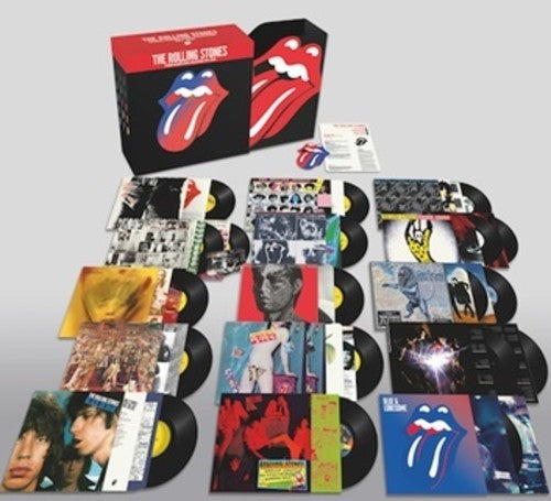 the album cover for The Rolling Stones - The Rolling Stones - Studio Albums Vinyl Collection 1971-2016 [19LP Box Set]