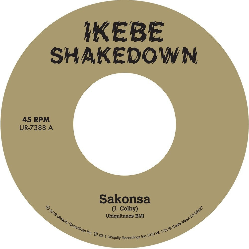 the album cover for Ikebe Shakedown - Sakonsa / Green and Black