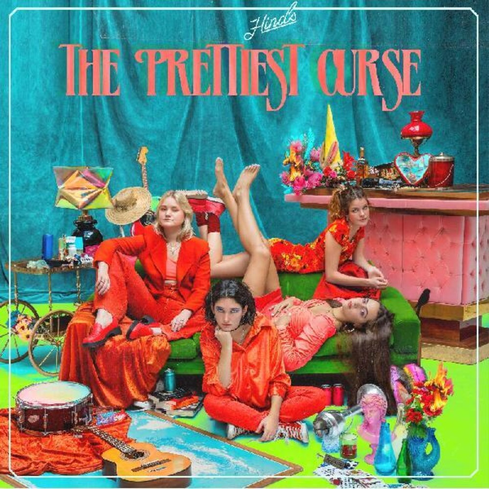 the album cover for Hinds - The Prettiest Curse [Indie Exclusive Limited Edition Translucent Red LP]