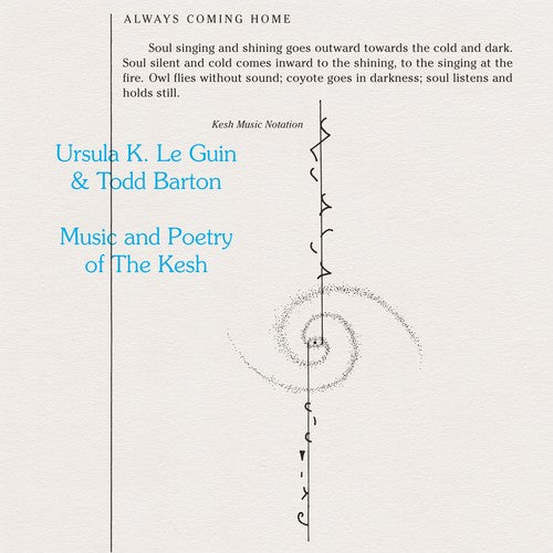the album cover for Ursula Guin Le / Barton,Todd - Music & Poetry Of The Kesh