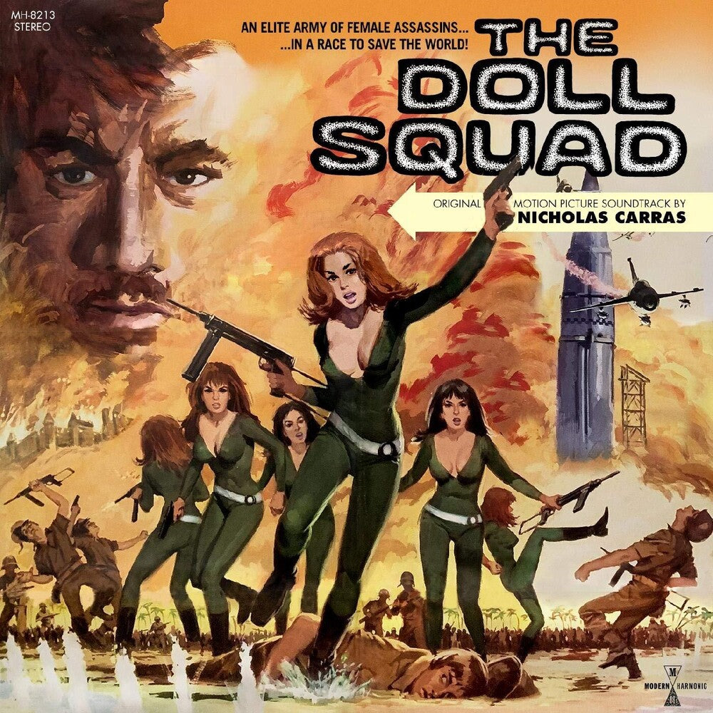 the album cover for Nicholas Carras W/Dvd Colv Grn - The Doll Squad (Original Motion Picture Soundtrack)